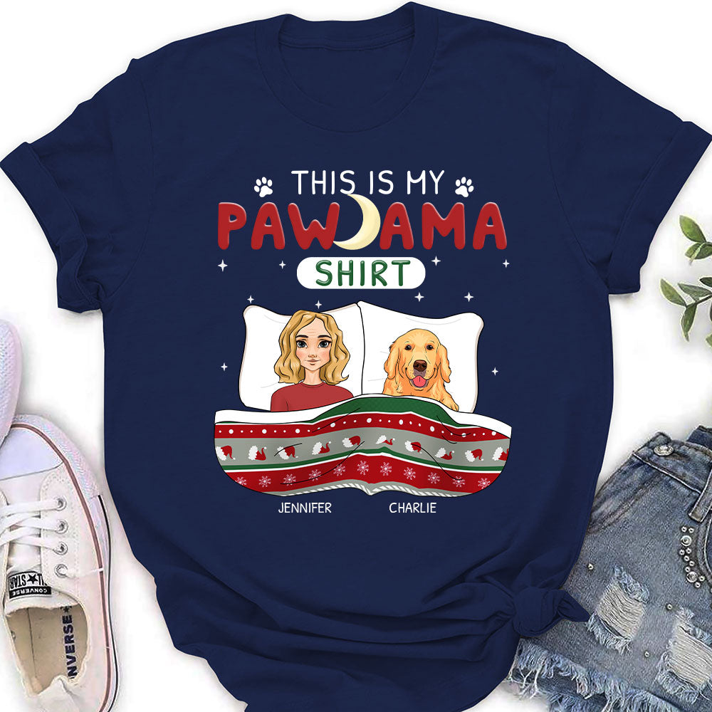 Holiday Pawfect Personalized Custom Women's Pawjama T-shirt