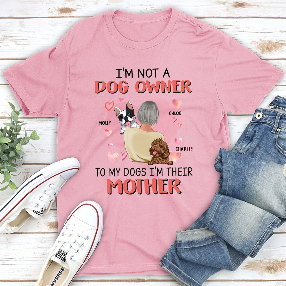 Personalized Unisex 'Not A Dog Owner' T-shirt - Ideal Gift for Pet Lovers