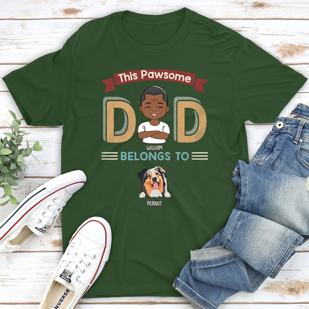 Pawsome Parents - Personalized Custom Unisex Pet Lover T-shirt