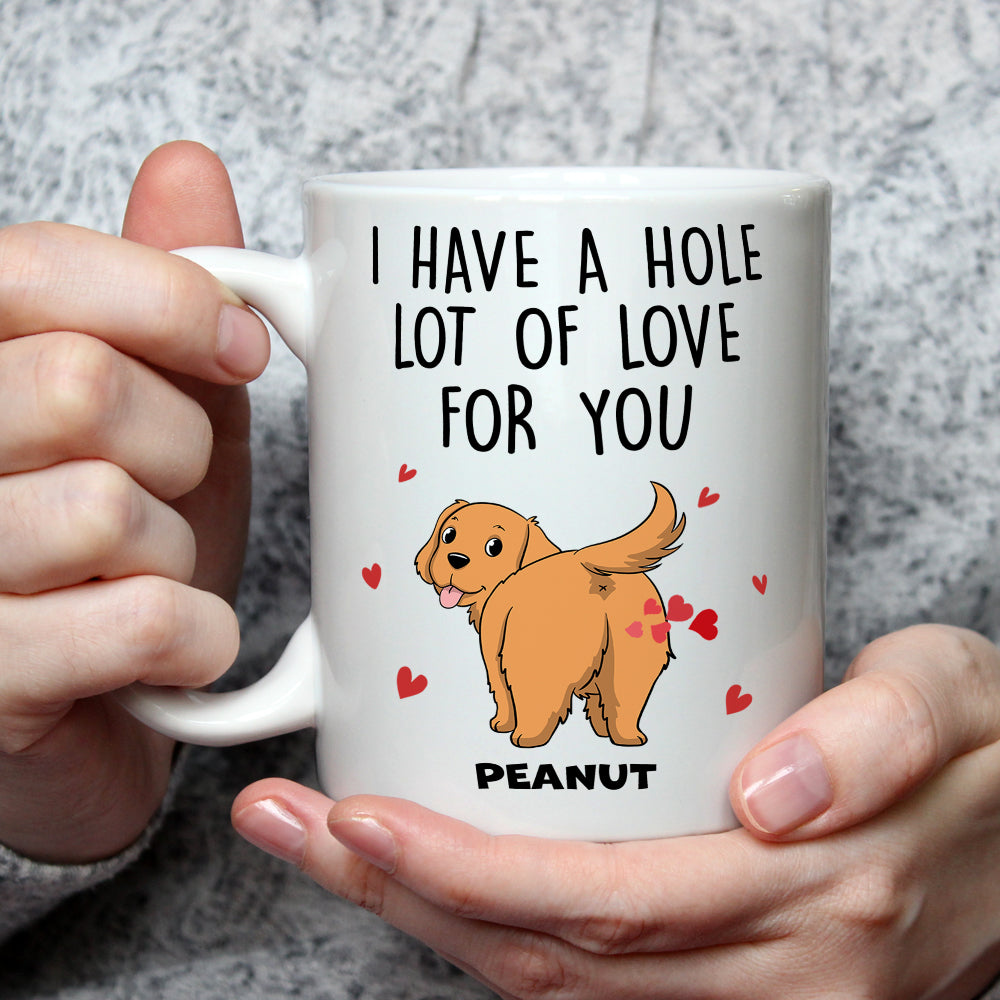 A W-Hole Lot - Customizable Personalized Coffee Mug for Pet Lovers