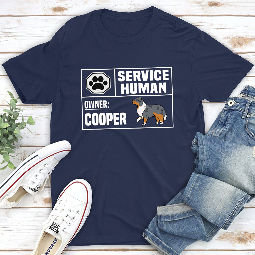 Service Human - Customizable Unisex Personalized T - shirt for Pet Lovers