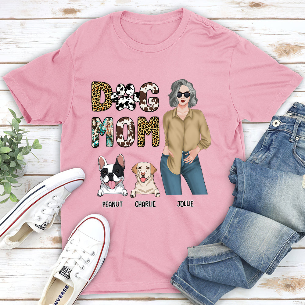 Customizable Western-style Dog Mom Unisex T-shirt - Perfect Gift for Pet Lovers