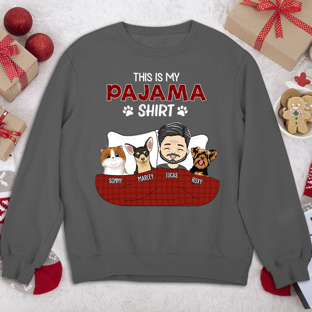 Personalized Custom Pajama Sweatshirt - Version 3: Ideal Gift for Pet Lovers