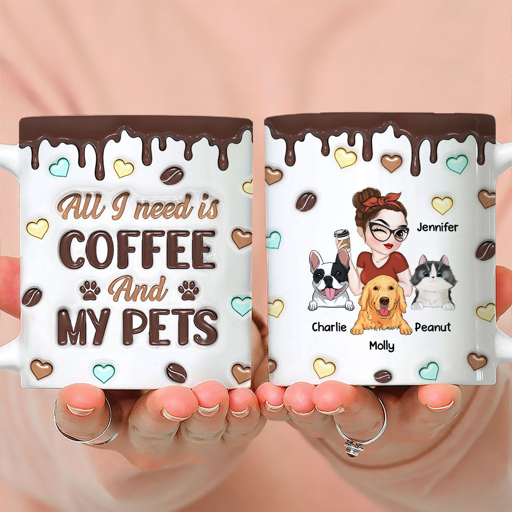 Customizable 3D Inflated Effect Personalized Coffee and Beverage Mug