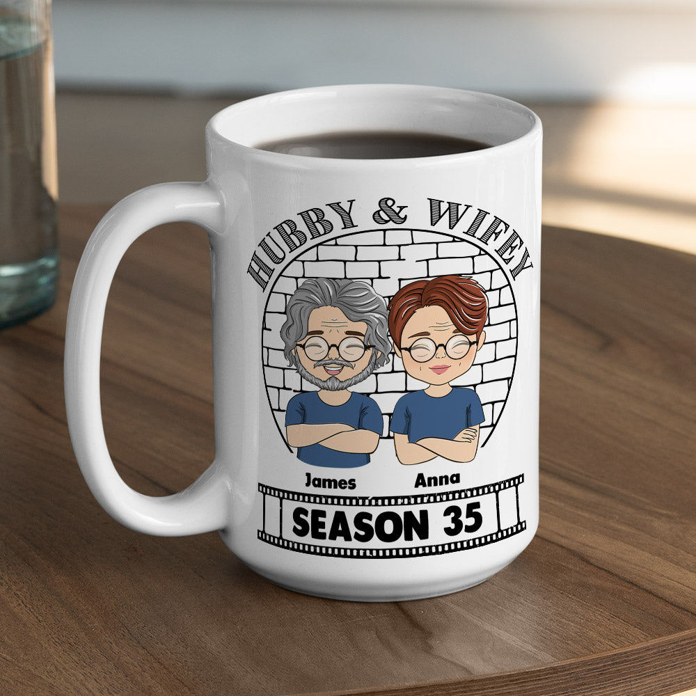 Hubby Wifey Personalized Customized Coffee Mugs - Ideal Gift for Couples