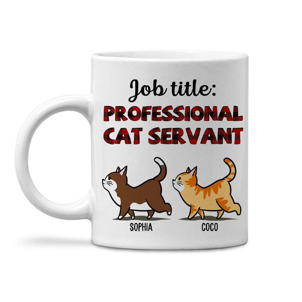 Customizable Professional Cat Servant Coffee Mug - Ideal Gift for Pet Lovers