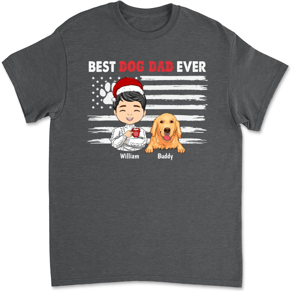 My Best Dad - Customizable Unisex Personalized T-shirt for Pet Lovers