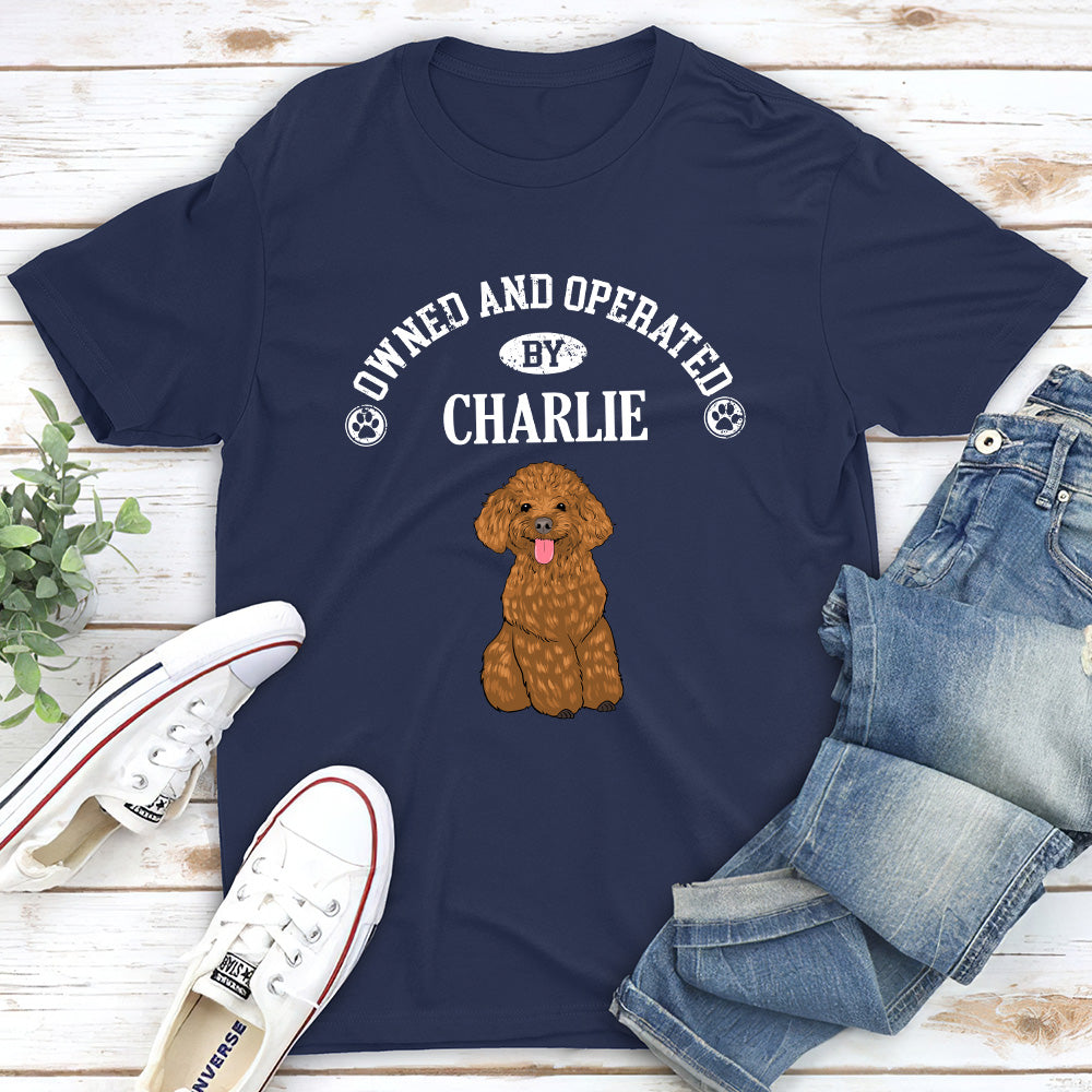 My Dog-Operated Personalized Custom Unisex T-shirt: Ideal Gift for Pet Lovers