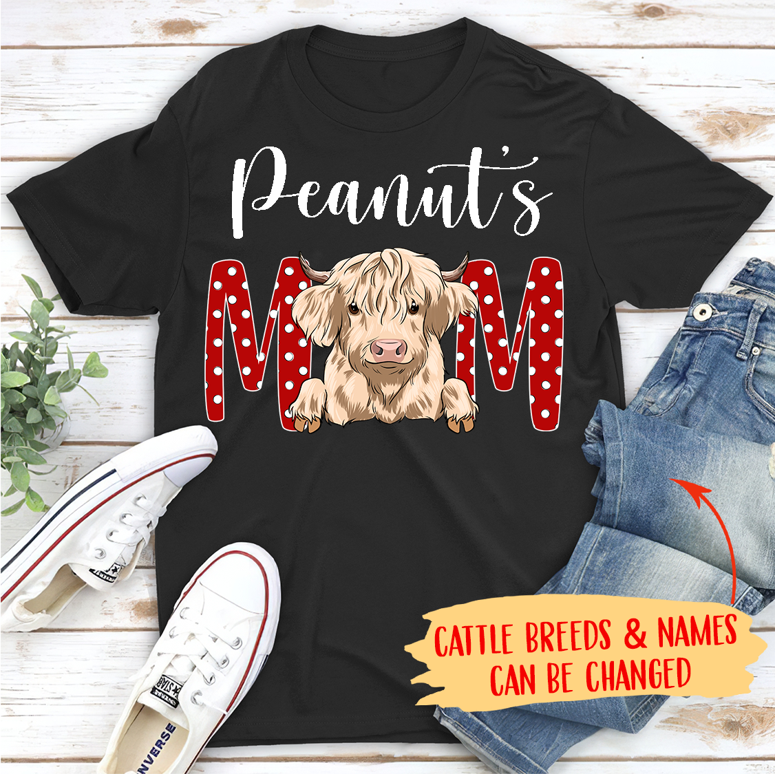 Personalized Unisex 'Moo Mom/Dad' Custom T-shirt - Ideal Gift for Pet Lovers