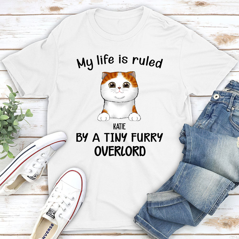 Personalized Unisex 'Ruled By Cats' T-shirt - Ideal Gift for Pet Lovers
