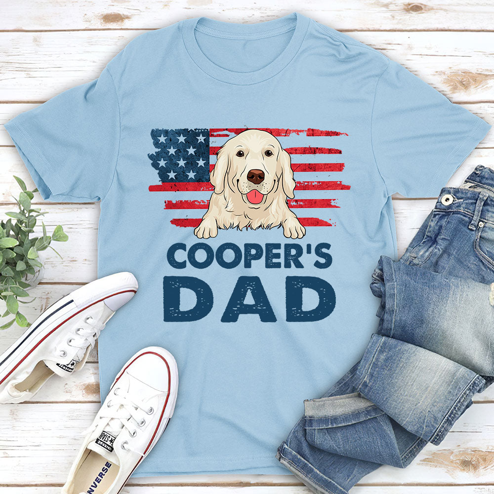 Personalized Custom Unisex Dog Dad T-shirt - The Ideal Gift for Pet Lovers