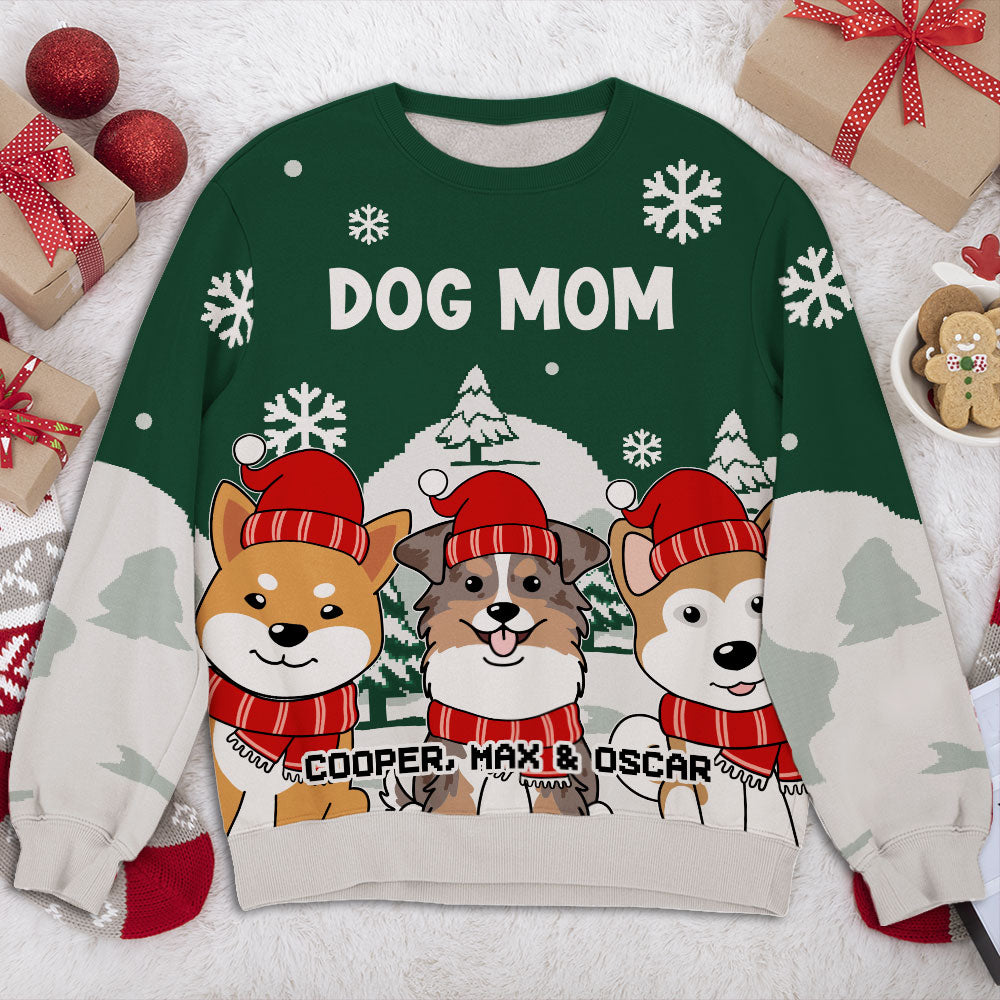 Personalized Pet - Cozy Pawlidays All - Over - Print Unisex Sweatshirt