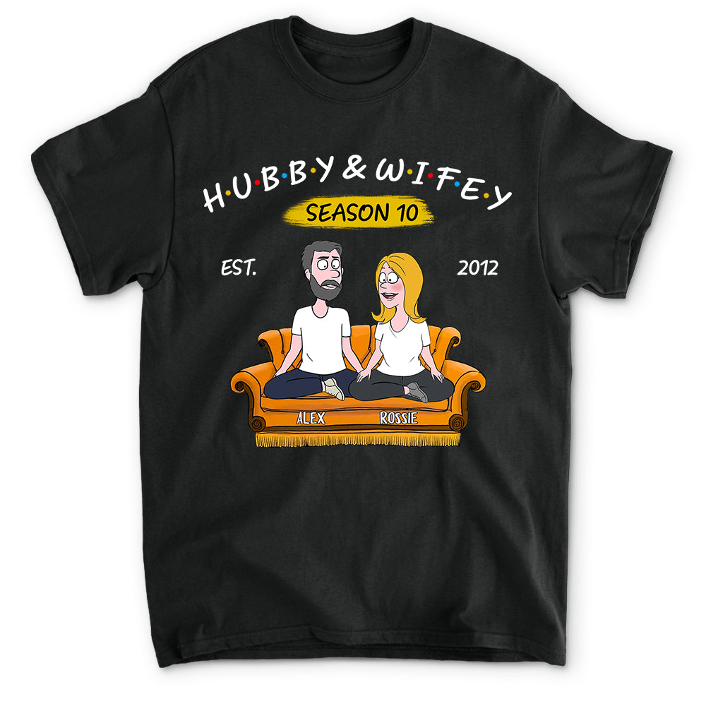 Personalized Hubby & Wifey Season Unisex T - shirt: Ideal Gift for Loved Ones
