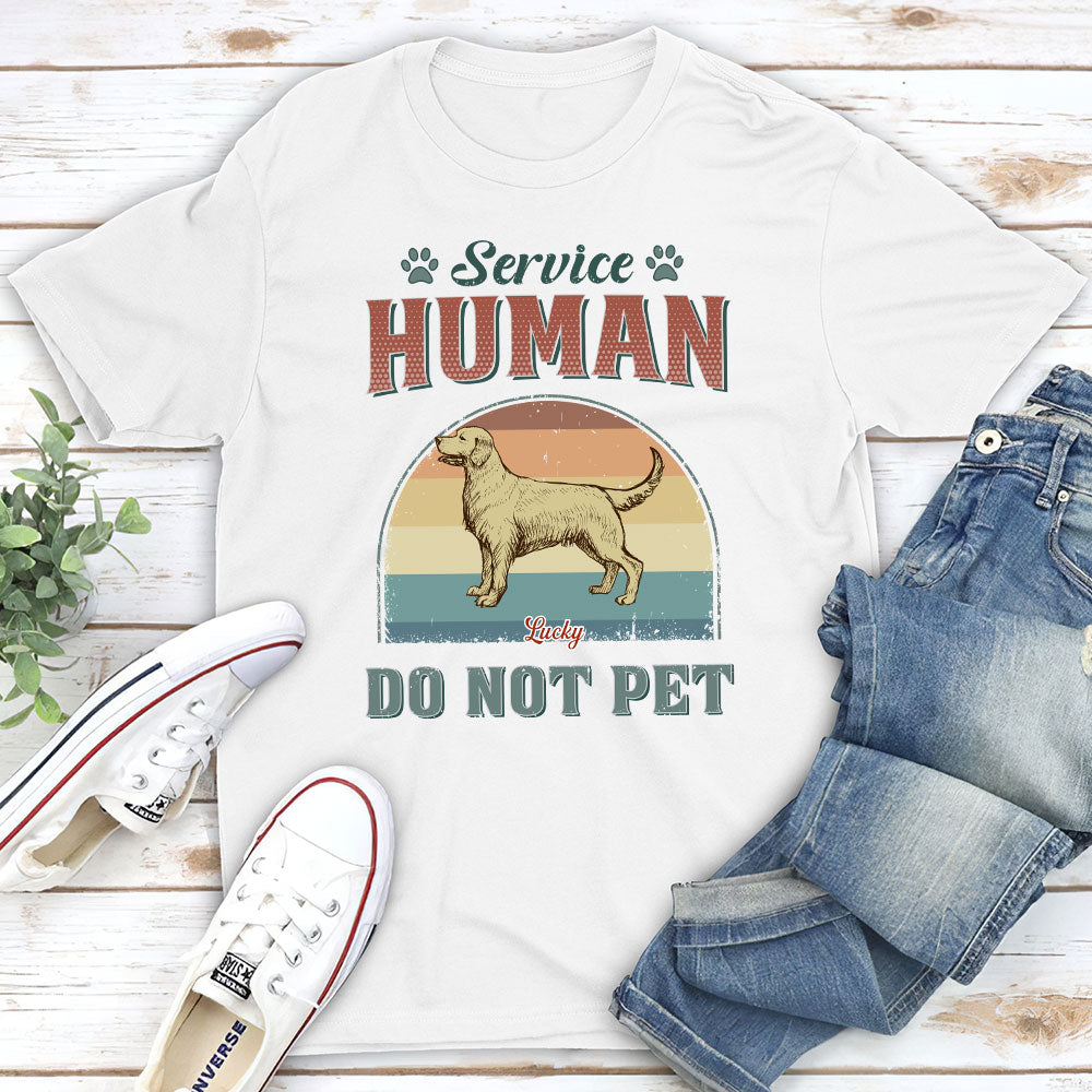 Service Human - Customizable Unisex Personalized Pet Lover T-shirt