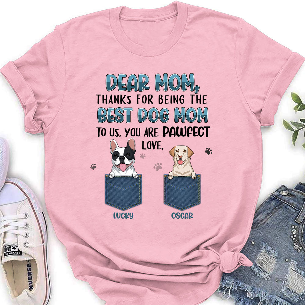 Personalized Dog Thank You Women's T-shirt - Ideal Gift for Pet Lovers