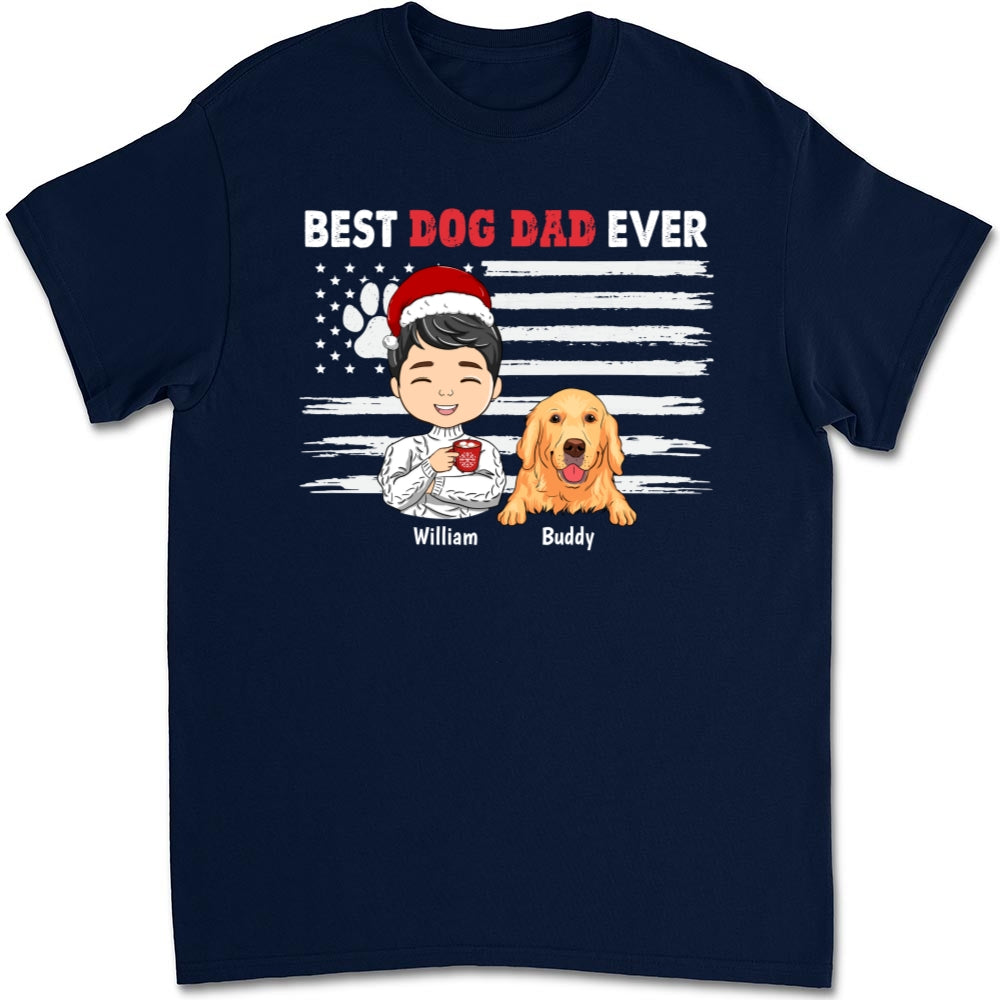 My Best Dad - Customizable Unisex Personalized T-shirt for Pet Lovers