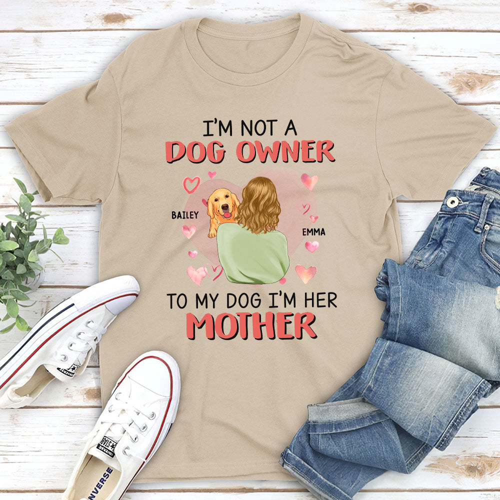 Personalized Unisex 'Not A Dog Owner' T-shirt - Ideal Gift for Pet Lovers