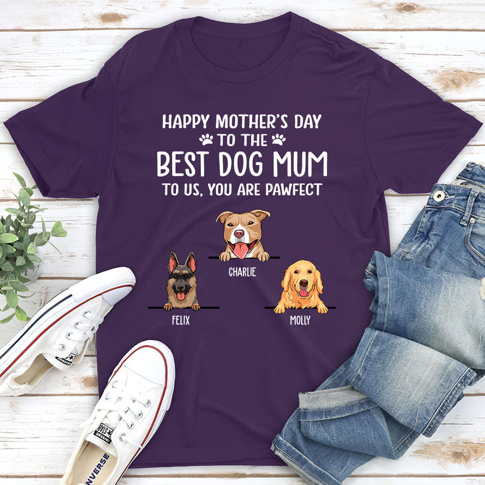 Pawfect Personalized Custom Unisex T-Shirt for Dog Moms and Dads