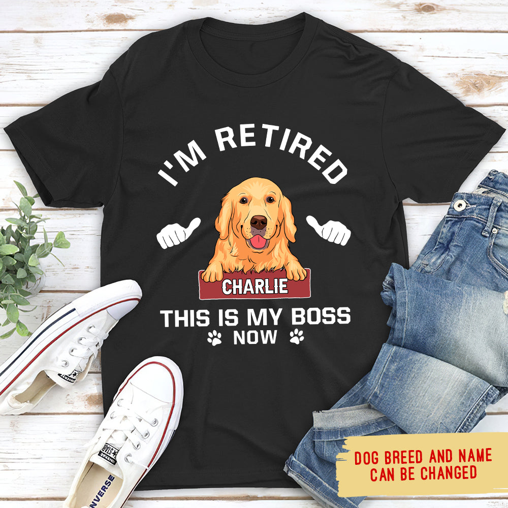Personalized Custom Premium 'This Is My Boss' T-shirt - Ideal Gift for Pet Lovers