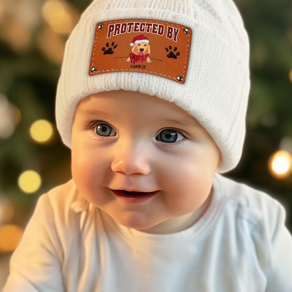 Personalized Dog-Protected Christmas Baby Beanie
