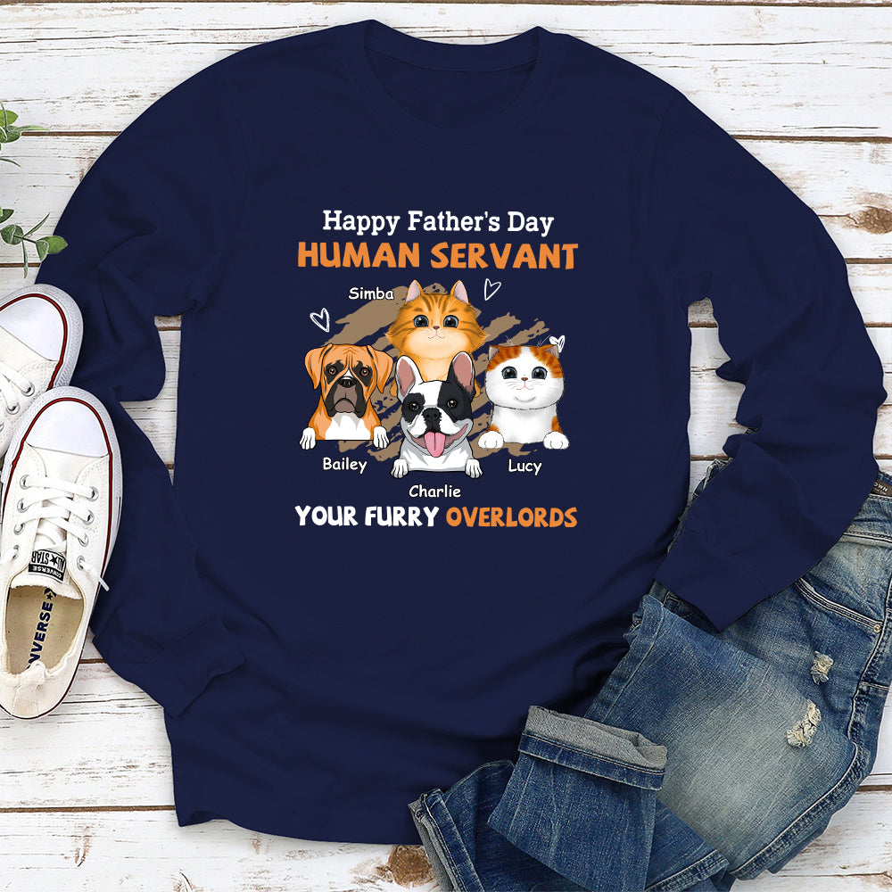 Personalized 'To My Servant' Long Sleeve T - shirt for Pet Lovers
