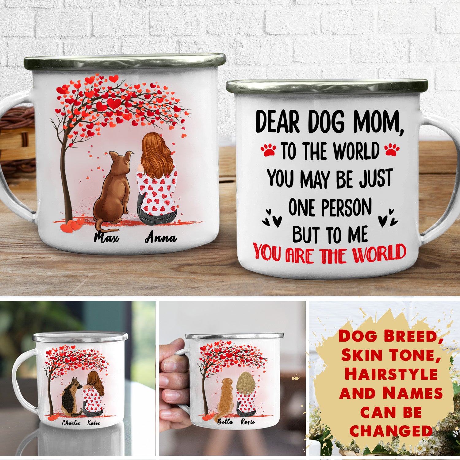 Personalized You Are The World Campfire Mug - Ideal Gift for Pet Lovers