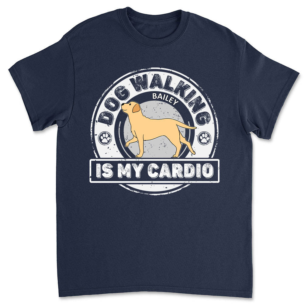 Personalized Cardio With Dog Unisex T - shirt: Ideal Gift for Pet Lovers