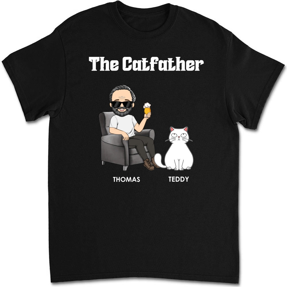 The Catfather - Customizable Unisex Personalized Cat Lover T-shirt