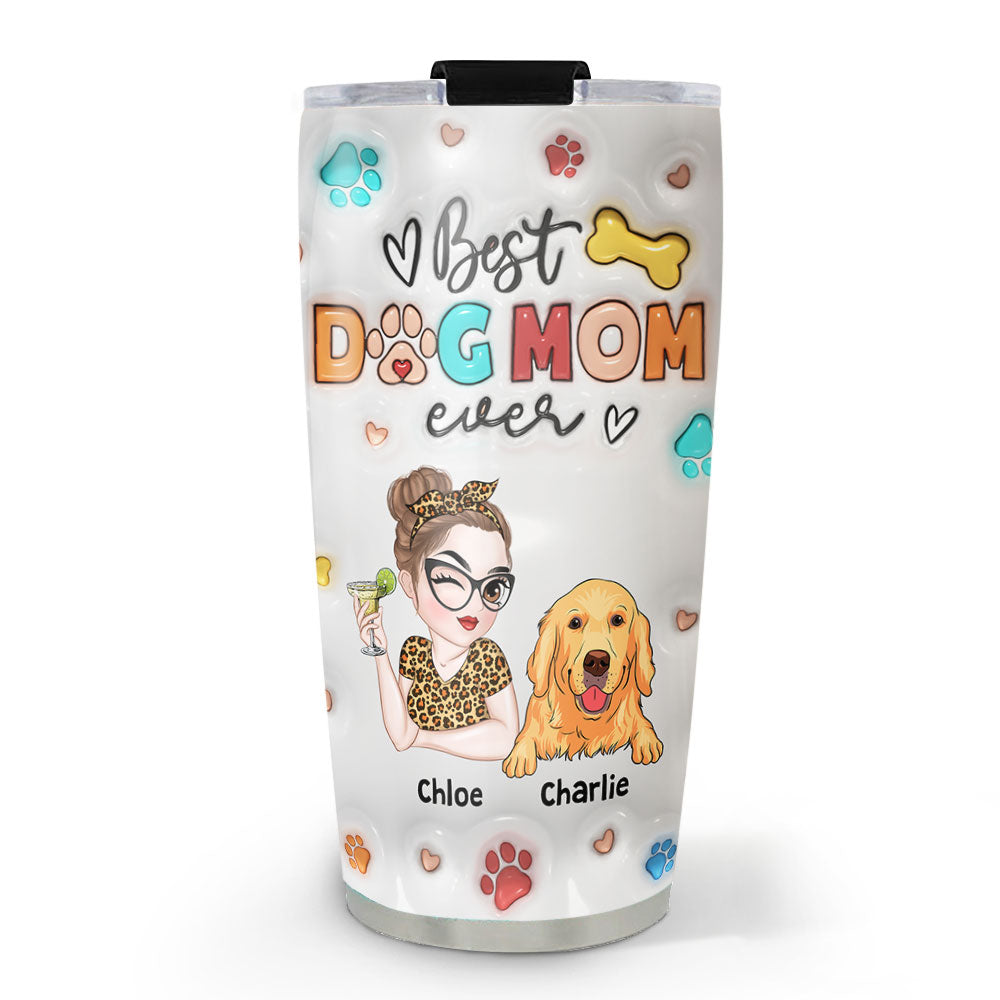 Customizable 3D Inflated Effect Tumbler for Dog Moms