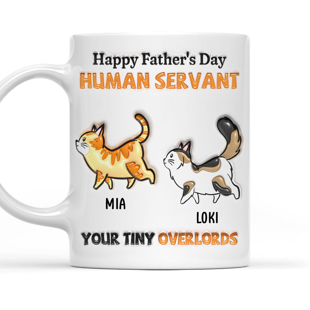 Personalized 3D Inflated Effect Custom Ceramic Mug for Your Tiny Cat Lover