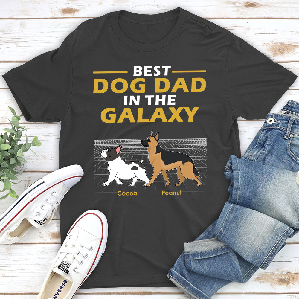 Best Dad Galaxy - Customizable Unisex Personalized T - shirt for Pet Lovers