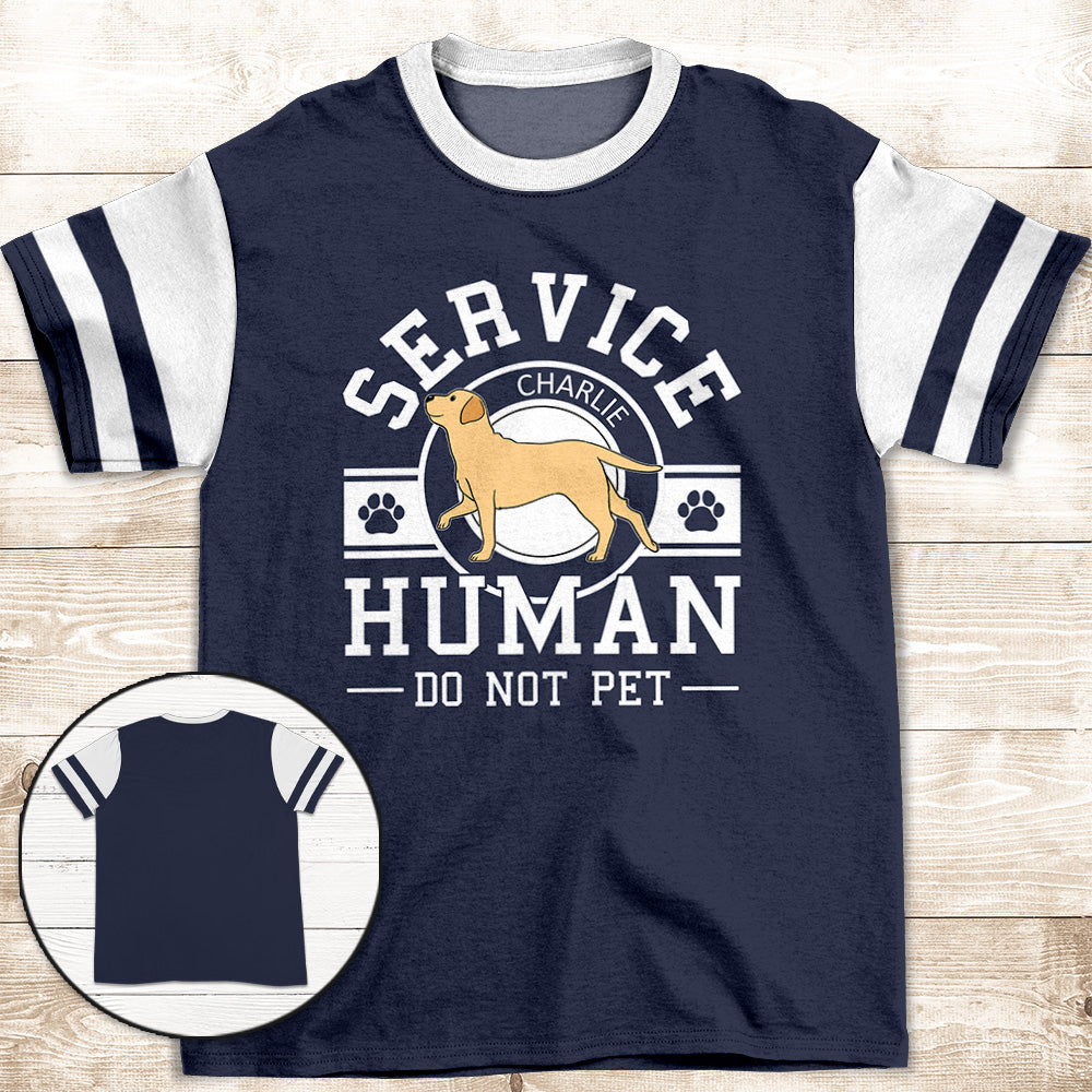 Service Human Logo Personalized All-over Print Comfort T-shirt