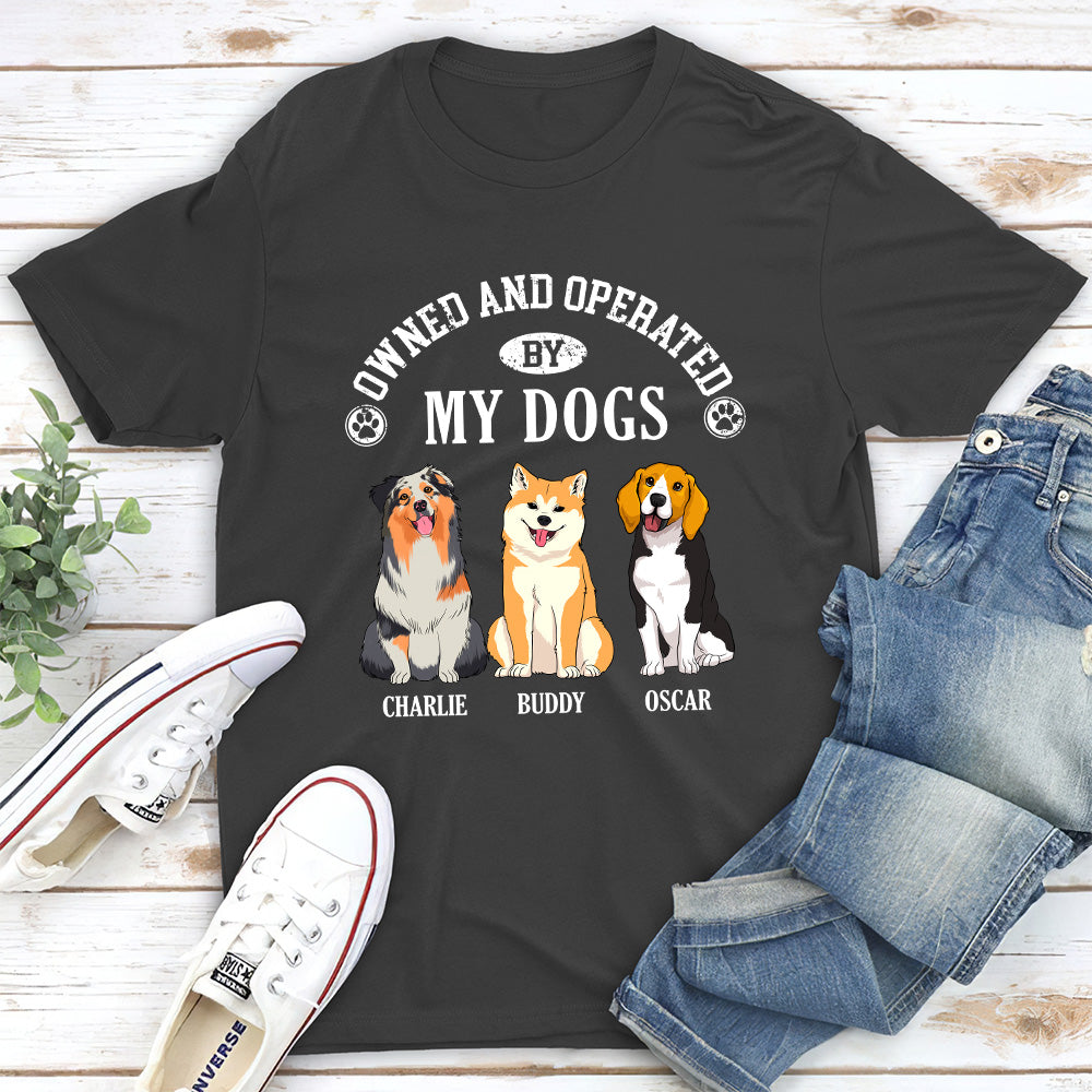 My Dog-Operated Personalized Custom Unisex T-shirt: Ideal Gift for Pet Lovers