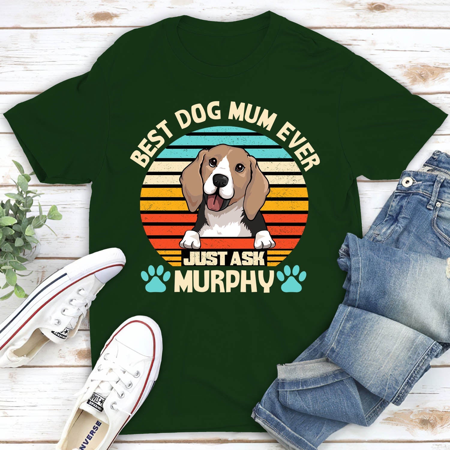 Best Dog Dad/Mom Personalized Custom Unisex T-shirt - Ideal Gift for Pet Lovers