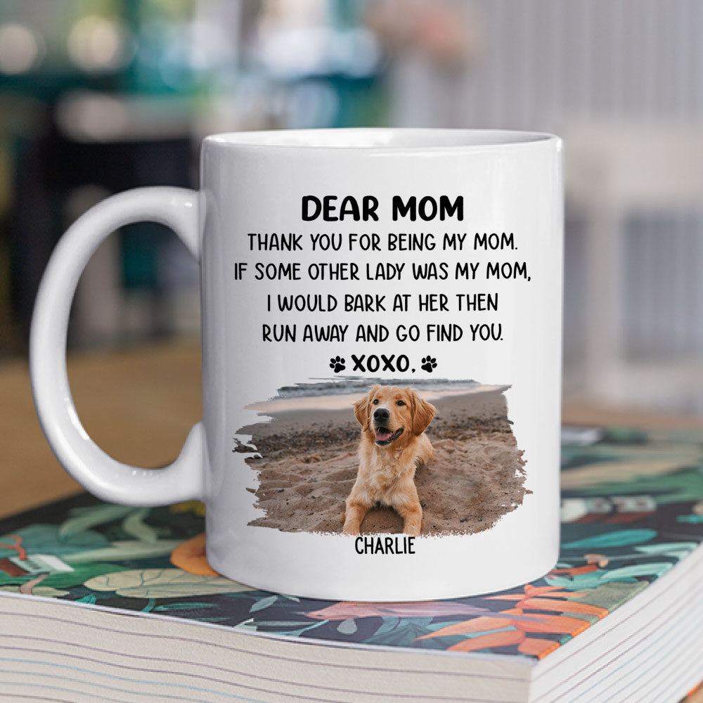 Dear Mom Xoxo - Customizable Personalized Coffee Mug for Pet Lovers