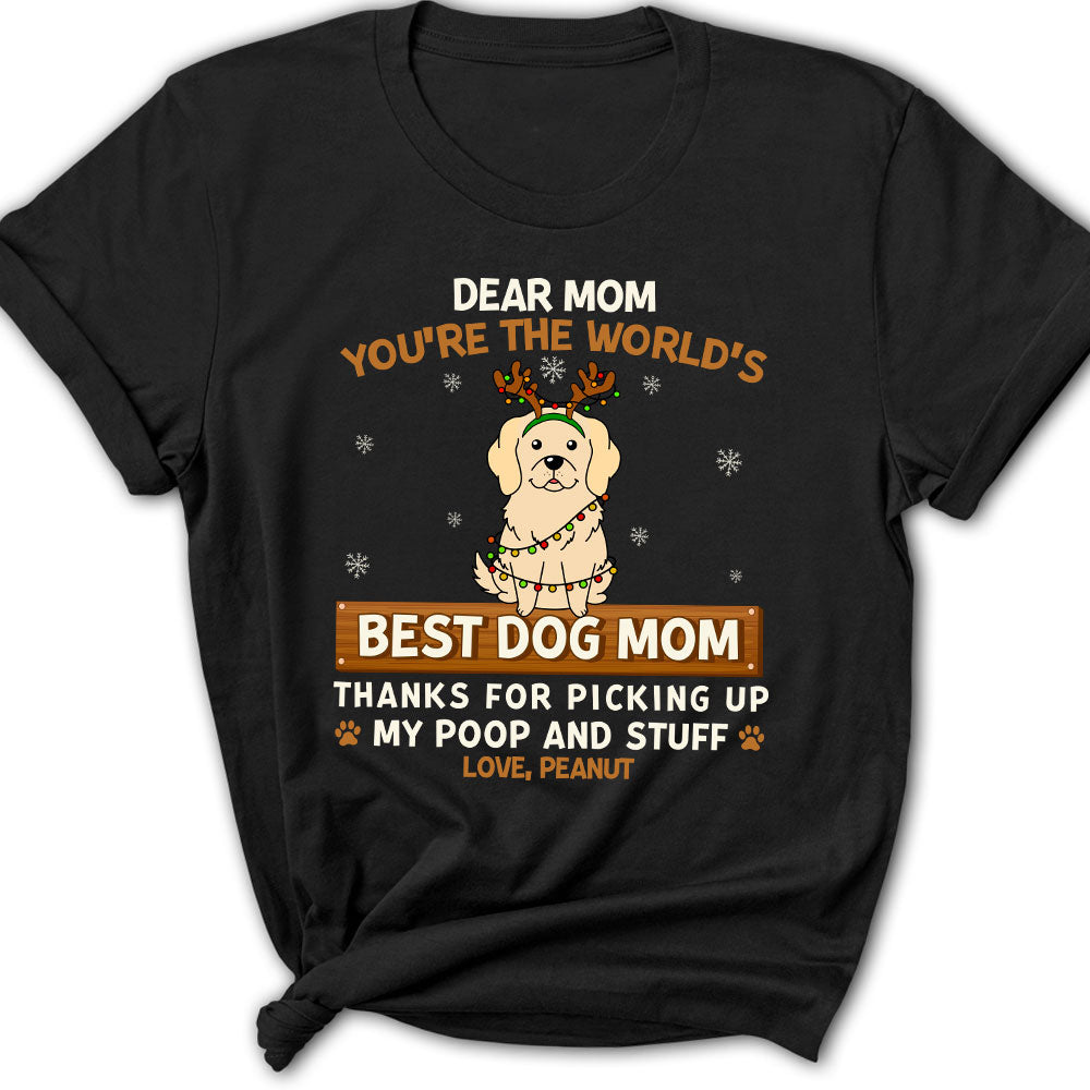 Personalized 'Thank You, Simple Dog Mom' Women's T - shirt: Ideal Gift for Pet Lovers