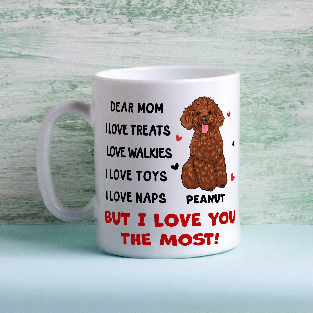 Top-Rated Personalized 'I Love You The Most' Custom Coffee Mug for Pet Lovers
