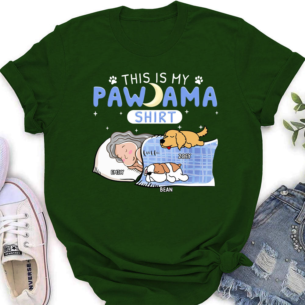 Holiday Personalized Custom Women's Pajama T-shirt - Ideal for Pet Lovers