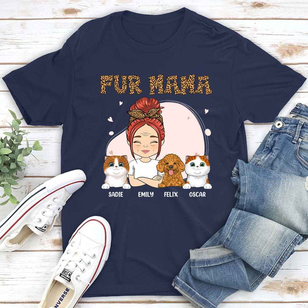 Fur Mama - Personalized Custom Unisex Pet Lover T-shirt