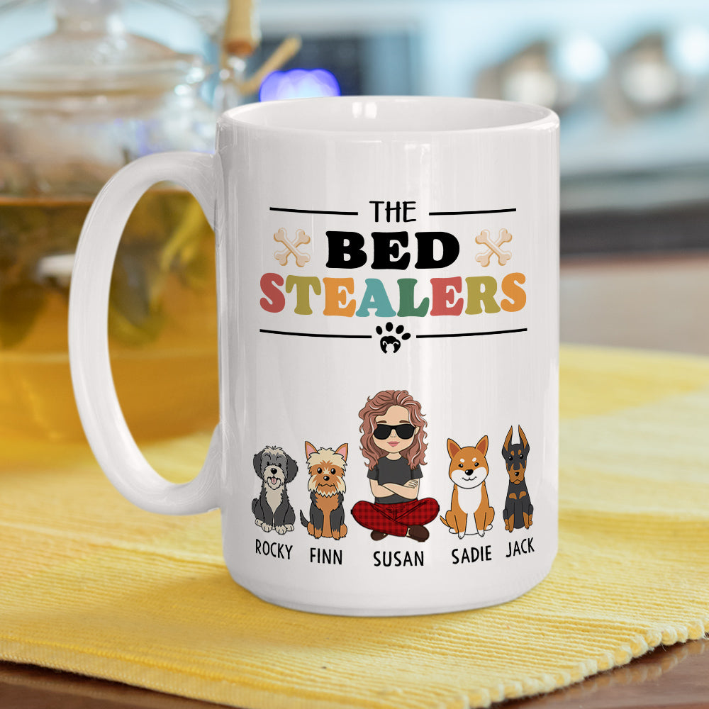 Personalized Custom 'Bed Stealer' Coffee Mug - Ideal Gift for Pet Lovers