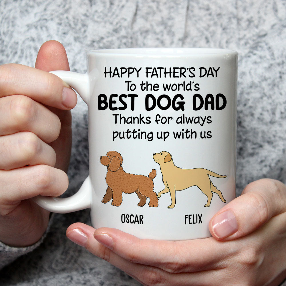 Personalized Custom Thanks For Putting Up Coffee Mug - Ideal Gift for Pet Lovers