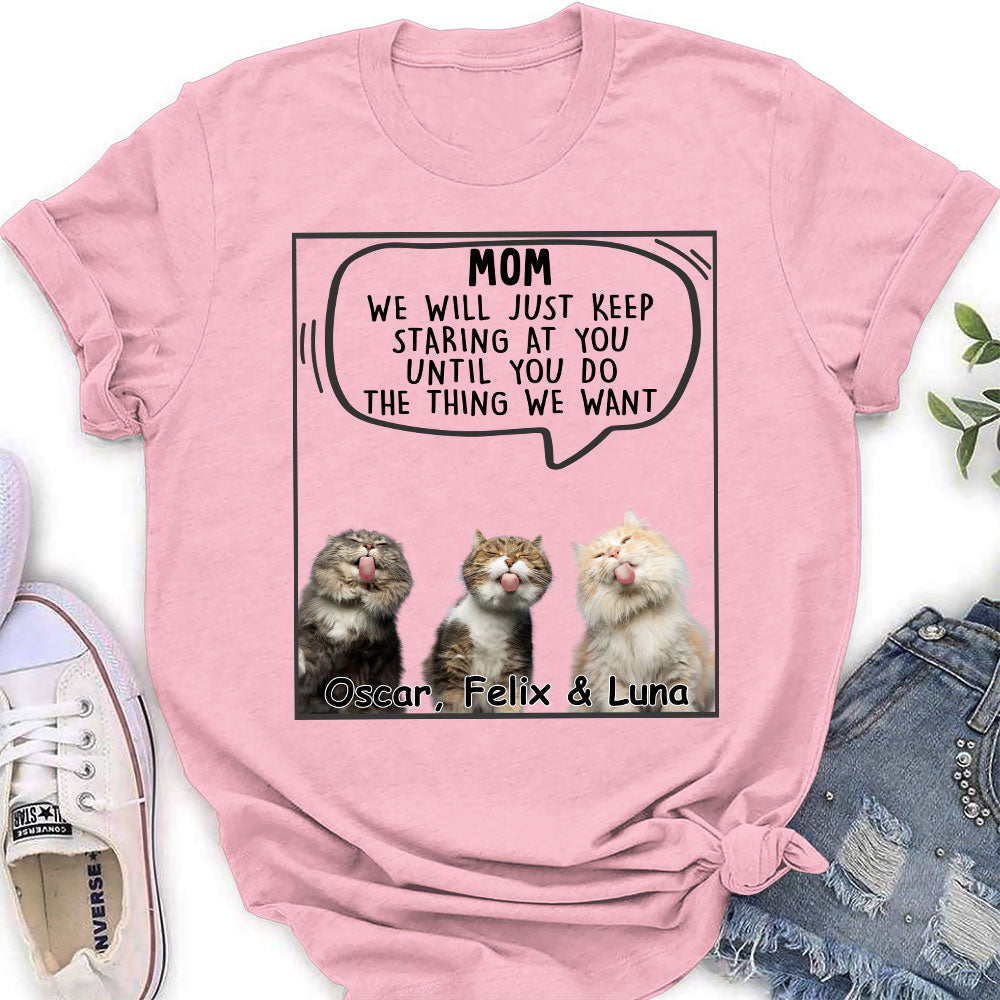 Personalized Custom Women's Pet Lover Photo T-shirt