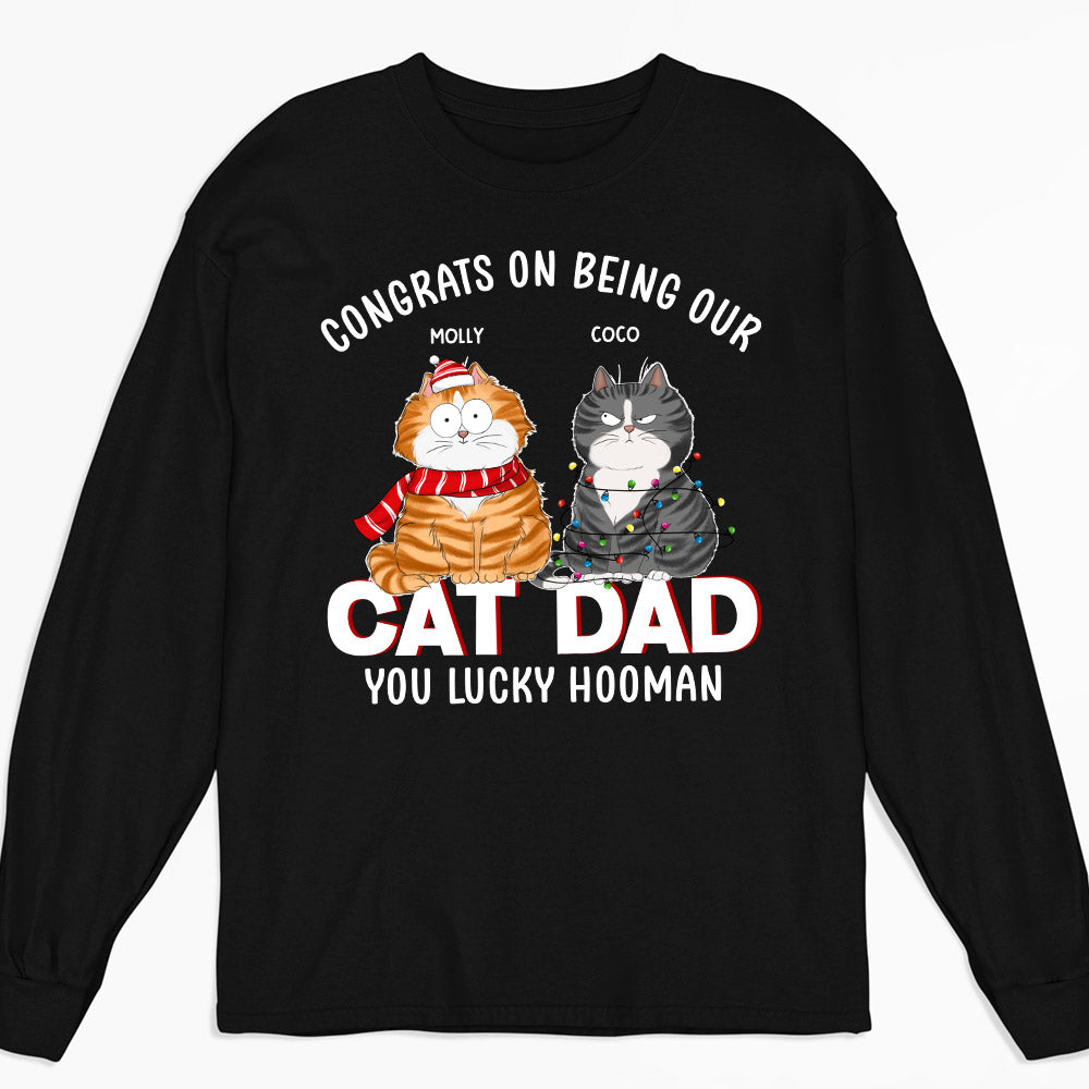 Personalized Congrats Hooman Long Sleeve Custom T-shirt for Pet Lovers