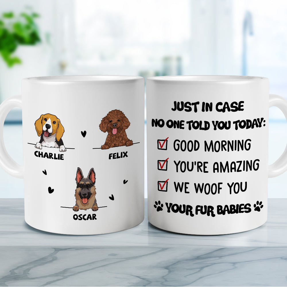 Just In Case - Customizable Personalized Coffee Mug for Pet Lovers