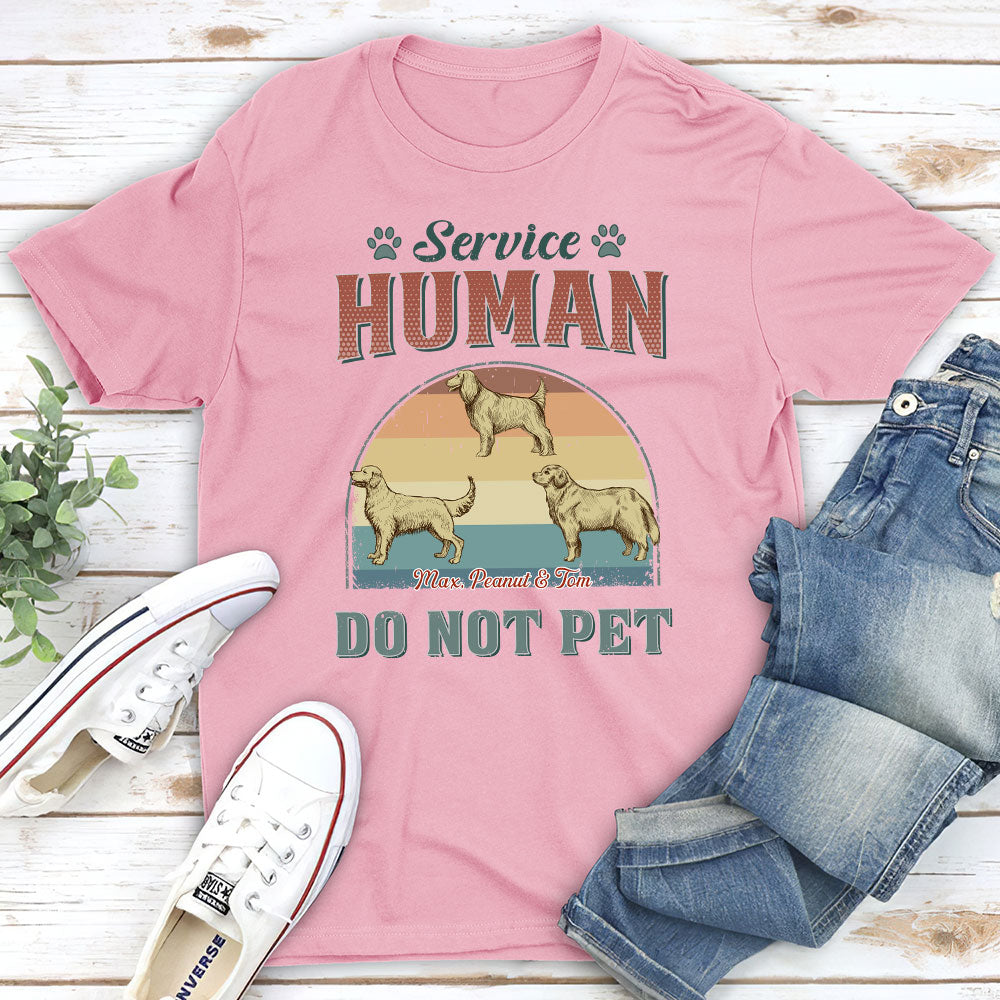 Service Human - Customizable Unisex Personalized Pet Lover T-shirt