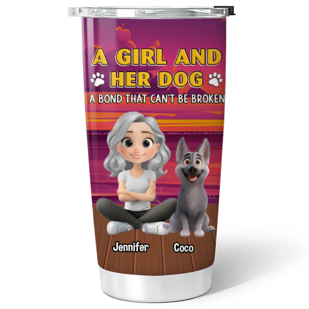 Ocean Glow Personalized Custom Tumbler for You and Your Pet