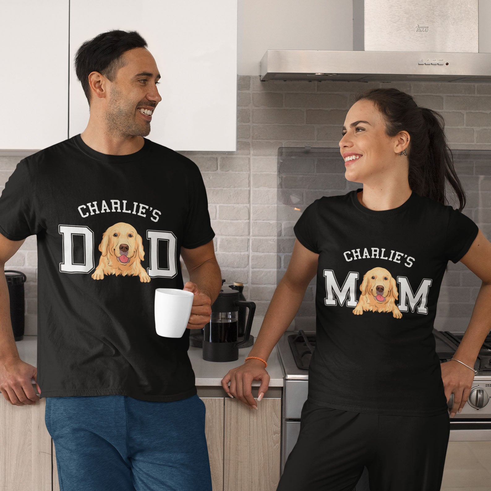Customizable Unisex Dog Dad/Mom Personalized T-shirt - Ideal Gift for Pet Lovers