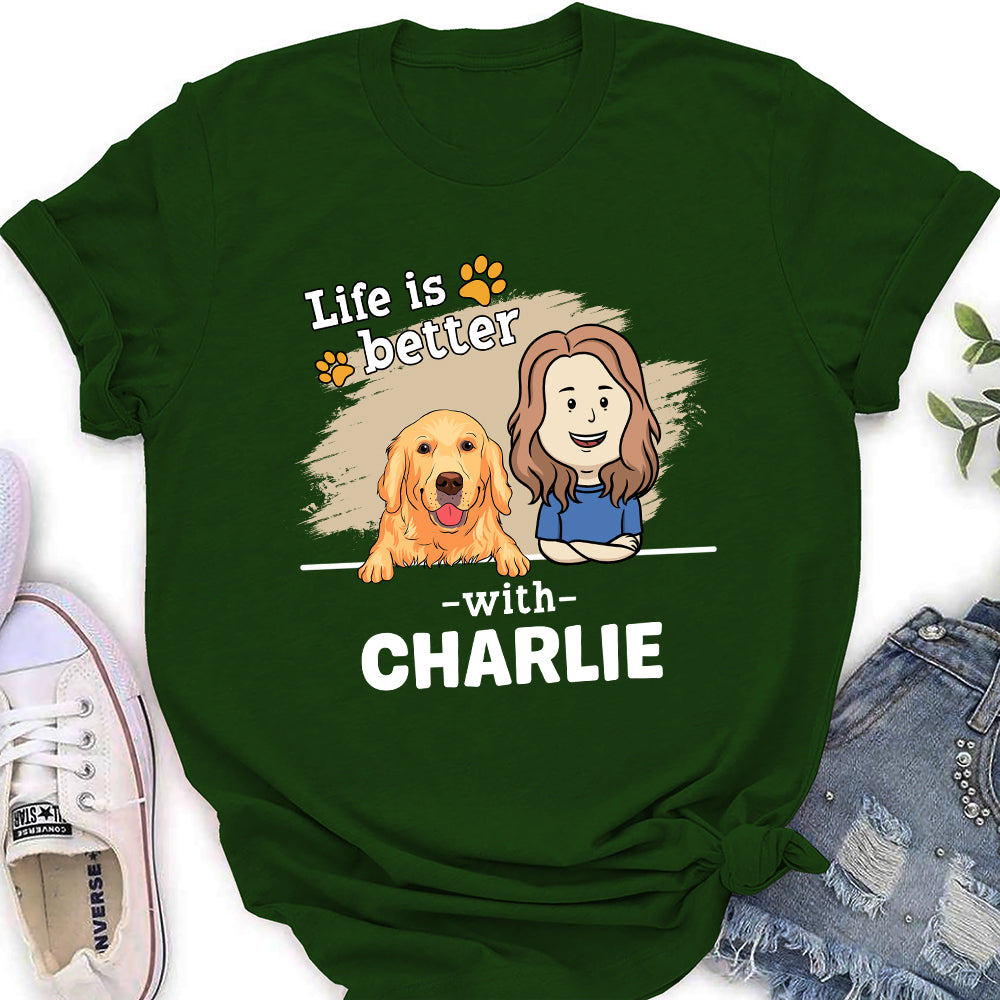 With Pet 2 - Customizable Personalized Women's Pet Lover T-shirt