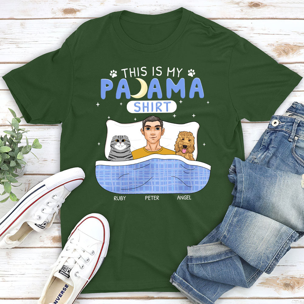Personalized Custom Unisex Pajama T-shirt - Ideal Gift for Pet Lovers