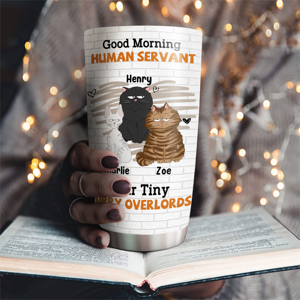 Personalized Tiny Cat Overlord Custom Tumbler - Express Your Style
